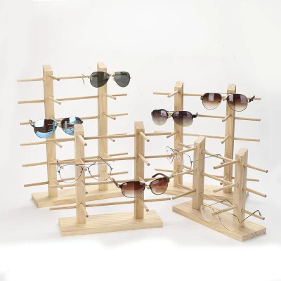 Lunettes en bois massif magasin support de stockage affichage lunettes de soleil support lunettes cadre lunettes affichages