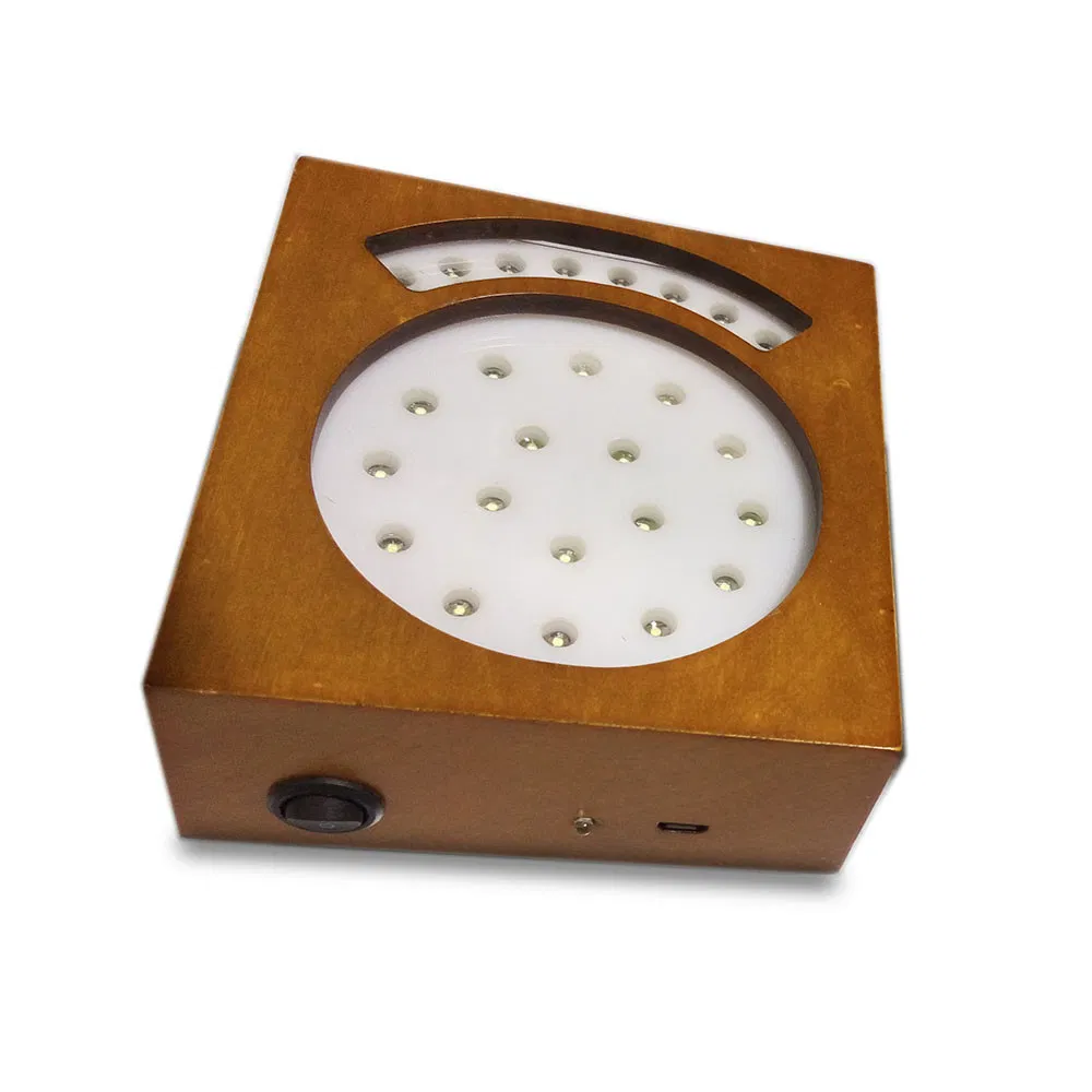 Affichage de Glorifier de bouteille de LED en bois de bière allumée par coutume en gros d'usine