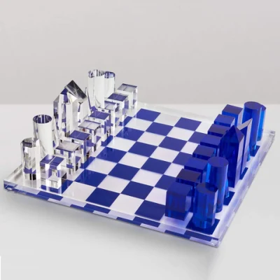 Jeu d'échecs en acrylique avec logo personnalisé BSCI Factory