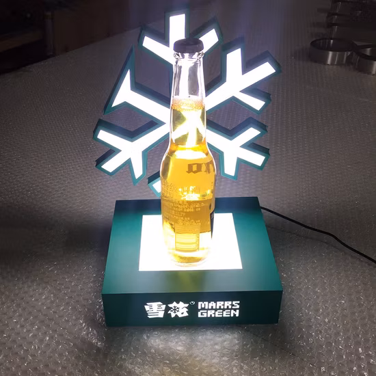 Affichage de Glorifier de bouteille d'alcool de base de LED de conception moderne pour la bière