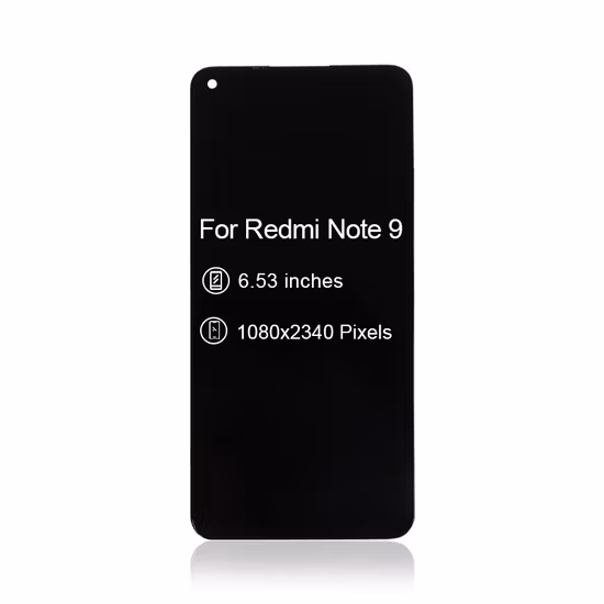 Accessoires de téléphone portable Écran LCD pour Xiaomi Redmi Note 9 Panneau de numériseur d'écran tactile LCD
